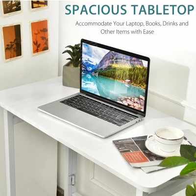 Costway Folding Table Computer Desk PC Laptop Writing Table Home Office Workstation 7 Costway Folding Table Computer Desk PC Laptop Writing Table Home Office Workstation - Image 5