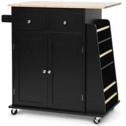 Costway Rolling Kitchen Island Utility Trolley Cabinet Storage Spice Towel Rack -Costway GUEST 2f15c5b3 a65c 4e44 b676 d9f1db23ddb3