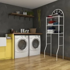 Costway 3 Shelf Over The Toilet Bathroom Space Saver Towel Storage Rack Organizer White -Costway GUEST 2fe68620 bbea 4ad6 a13d 7741069666b7