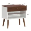 Costway Nightstand End Side Table Drawer Storage Shelf Mid-Century Rubber Wood Leg 2 Costway Nightstand End Side Table Drawer Storage Shelf Mid-Century Rubber Wood Leg -Costway GUEST 3075cb95 725e 49d8 b5e9 0f60d2d75856