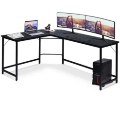 Costway L-Shaped Computer Desk Corner Workstation Study Gaming Table Home Office -Costway GUEST 30b8fb37 271d 43a2 b027 253d4b4fdff4