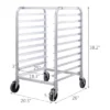 Costway 10 Sheet Aluminum Bakery Rack Silver Commercial Cookie Bun Pan Kitchen W/Wheel 2 Costway 10 Sheet Aluminum Bakery Rack Silver Commercial Cookie Bun Pan Kitchen W/Wheel -Costway GUEST 30c1add9 4029 4d29 a1b1 34dc0a630330
