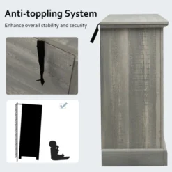 Costway 55'' Buffet Server Table Storage Cabinet Sideboard Glass Doors Adjustable Shelves -Costway GUEST 3129af7c ef6a 4f52 9c70 3684040638b7