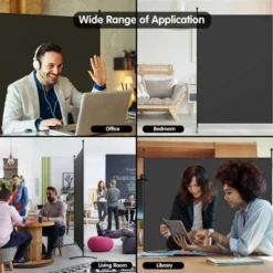 Costway Single Panel Room Divider Privacy Partition Screen For Office Home Black/Beige -Costway GUEST 317c0e50 ac7c 4da4 899a f84c5e9b4e8b