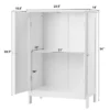 Costway Bathroom Floor Storage Cabinet Double Door Kitchen Cupboard Shoe Cabinet White -Costway GUEST 31cadd53 5a8f 4f40 9c8a f4cee2c665fe