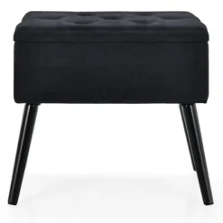 Costway Velvet Storage Ottoman Tufted Flip Top Vanity Stool Footrest With Wood Legs -Costway GUEST 3328f2eb 8f00 4327 b3ef ee542ae0d75e