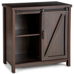 Costway Kitchen Buffet Storage Cabinet Cupboard Freestanding Sideboard Sliding Barn Door -Costway GUEST 337c3588 5e4b 43e9 bbbe b3748ef3e660