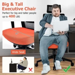 Costway Mesh Office Chair Big Tall Ergonomic Executive Chair Height Adjustable 400 Lbs -Costway GUEST 33df098c 94da 42d8 a121 2c93b72b38ac