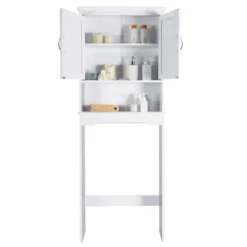 Costway Over The Toilet Storage Cabinet Bathroom Organizer W/ Adjustable Shelf -Costway GUEST 352640b3 1921 4695 a329 11b30535277f