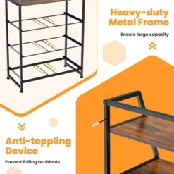 Costway 4-Drawer Dresser Organizer Closet Storage Cabinet With Shelves & Foldable Drawers -Costway GUEST 3530544b 1280 45fe 8162 6bb1d51ee694