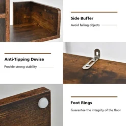 Costway Bookshelf Tree-Shaped Bookcase W/13 Storage Shelf Rustic Industrial Style -Costway GUEST 357cd97d fa8d 4ed6 b183 ae044ef5d9b1