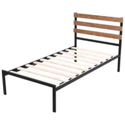 Costway Twin Size Metal Platform Bed Frame Mattress Foundation Wooden Headboard -Costway GUEST 3625b2dc 70f9 4c5f b2e1 0b327537f9cc