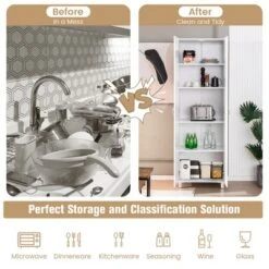 Costway 73.5''Double Door Tall Pantry Cabinet Freestanding Versatile Storage Organizer 13 Costway 73.5''Double Door Tall Pantry Cabinet Freestanding Versatile Storage Organizer -Costway GUEST 3634779d 6ced 4ee2 833f 9f8e39c9ec2b 1