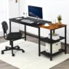 Costway 59'' Home Office Computer Desk Study Laptop Table Detachable Shelf Rustic -Costway GUEST 3741a4a9 dc39 48d9 9dc6 26a670715eab