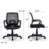Costway Mid-Back Mesh Office Chair Height Adjustable Executive Chair W/ Lumbar Support -Costway GUEST 37680dc6 f36e 42ac 86c8 1886fce3415a