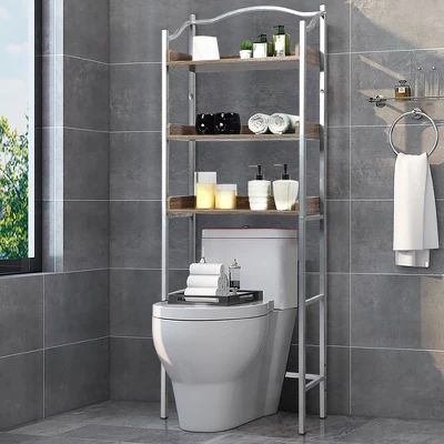 Costway 3-Tier Bathroom Spacesaver Storage Rack 3 Costway 3-Tier Bathroom Spacesaver Storage Rack