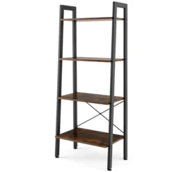 Costway 4-Tier Bookshelf Industrial Display Storage Shelf Plant Flower Stand Metal Frame -Costway GUEST 39248e36 cfe8 4cac 977e 327dc636b4e2