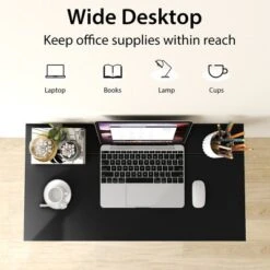 Costway Folding Computer Desk No Assembly Study Writing Table For Small Spaces Walnut/Black/Brown/White -Costway GUEST 39705ab1 7d02 496a a0e9 cb8d2e147125