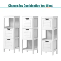 Costway Bathroom Wooden Floor Cabinet Multifunction Storage Rack Stand Organizer Bedroom -Costway GUEST 39bbc5d7 c43b 41e7 b7cd 8743d4baa024