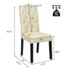 Costway Set Of 4 Tufted Dining Chair Upholstered W/ Nailhead Trim & Rubber Wooden Legs -Costway GUEST 3a8a8834 12f9 4fba b5df 69270aee4622