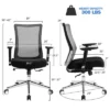 Costway Ergonomic Mesh Office Chair Sliding Seat Height Adjustable W/ Armrest -Costway GUEST 3ac47a57 574d 4c38 880f b7bd4848fedd
