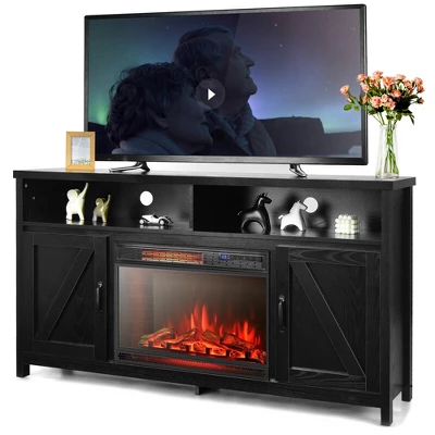 Costway 1350W Electric Fireplace Heater W/59'' Fireplace TV Stand 12 Costway 1350W Electric Fireplace Heater W/59'' Fireplace TV Stand - Image 10