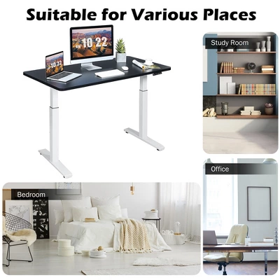 Costway 55'' One-Piece Universal Tabletop For Standard & Sit To Stand Desk Frame 6 Costway 55'' One-Piece Universal Tabletop For Standard & Sit To Stand Desk Frame - Image 4