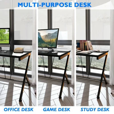 Costway Gaming Desk Computer Desk PC Laptop Table Workstation Home Office Ergonomic New 7 Costway Gaming Desk Computer Desk PC Laptop Table Workstation Home Office Ergonomic New - Image 5
