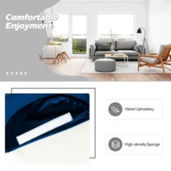 Costway Velvet Accent Office Armchair Adjustable Swivel Removable Cushion PinkBlueGrey -Costway GUEST 3e179a81 125b 402c 8ffc 7fad8f4ea0f1