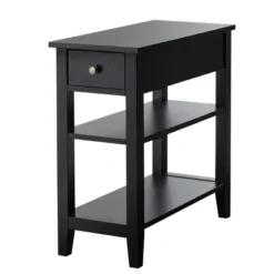 Costway 2 PCS 3Tier Nightstand Bedside Side End Table W/Double Shelves Black -Costway GUEST 3ed2c43d f493 4bde b5a0 5778904d8a85