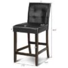 Costway Set Of 2 Bar Stools 25inch Counter Height Barstool Pub Chair Rubber Wood Black -Costway GUEST 3f813454 bbfb 40e4 90b0 74cb4681c13d