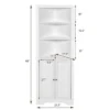 Costway Bathroom Corner Floor Cabinet Tall Bathroom Storage Cabinet W/ Shelves -Costway GUEST 406c8591 f097 4932 b940 893d88bd0c9e