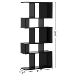 Costway 5 Cubes Ladder Shelf Freestanding Corner Bookshelf Display Rack Bookcase -Costway GUEST 416beb52 6326 4d29 8dab a794df791a1f