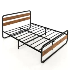 Costway Metal Bed Frame Arc Platform Headboard Footboard Mattress Foundation Black 23 Costway Metal Bed Frame Arc Platform Headboard Footboard Mattress Foundation Black -Costway GUEST 429d97d8 611a 4a72 9773 362c8d715f8a