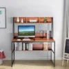 Costway 47'' Computer Desk W/ 3 Storage Cubes & Open Bookcase Home Office 1 Costway 47'' Computer Desk W/ 3 Storage Cubes & Open Bookcase Home Office -Costway GUEST 42f4c5f9 0037 4d2b a138 bbb482849246