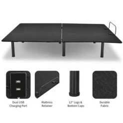 Costway Adjustable Bed Base Head & Foot Remote Control Steel Frame USB Queen -Costway GUEST 43be64be 2dfa 444d 8944 8fadeed6e8f1