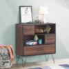 Costway Sideboard Storage Cabinet Multipurpose Display Unit W/Metal Leg & Drawers Walnut 2 Costway Sideboard Storage Cabinet Multipurpose Display Unit W/Metal Leg & Drawers Walnut -Costway GUEST 43c9c0b2 3c4b 4542 9066 185447502a37
