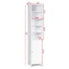 Costway 72''H Bathroom Tall Floor Storage Cabinet Shelving Display GreyWhite -Costway GUEST 442e2675 06c9 4a42 ad55 4a75eb1a58c9