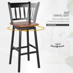 Costway Set Of 4 Swivel Bar Stools 30.5'' Pub Height Dining Bar Chairs CreamBlack 16 Costway Set Of 4 Swivel Bar Stools 30.5'' Pub Height Dining Bar Chairs CreamBlack -Costway GUEST 4489bfb2 15e2 46b0 ae91 fedff74c868f
