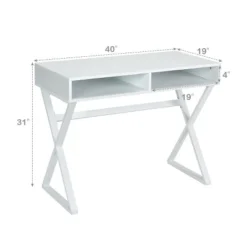 Costway Modern Computer Desk Writing Desk Makeup Vanity Table Storage 14 Costway Modern Computer Desk Writing Desk Makeup Vanity Table Storage -Costway GUEST 44d79575 3cf1 48eb bfec 389db8991c7e