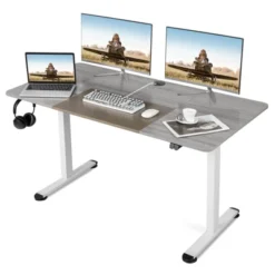 Costway Electric Height Adjustable Standing Desk, Sit To Stand Computer Workstation Home Office Desk -Costway GUEST 463b7c4a c361 40da 9943 86d71a990a1f