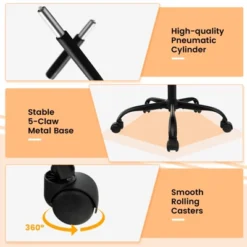 Costway Adjustable Office Desk Chair Ergonomic Executive Chair With Padded Headrest Armrest -Costway GUEST 4670cb99 d548 400c b2ff 02e2be60aeea