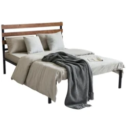 Costway Twin Size Metal Platform Bed Frame Mattress Foundation Wooden Headboard -Costway GUEST 46efce4a f673 45a9 b3a4 0e2ece3ac832