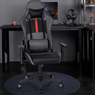 Costway Massage Gaming Chair With 2 Bluetooth Speakers Adjustable Swivel Racing Style Chair 3 Costway Massage Gaming Chair With 2 Bluetooth Speakers Adjustable Swivel Racing Style Chair