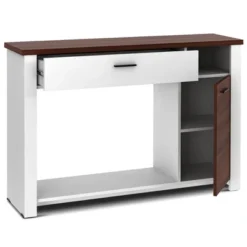 Costway 48'' Console Sofa Table With Drawer Height Adjust Cabinet Entryway Furniture -Costway GUEST 48208aea 9e2a 469e a617 ead5802611c1