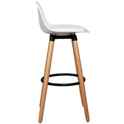 Costway Set Of 2 Mid Century Barstool 28.5" Dining Pub Chair W/Leather Padded Seat White 14 Costway Set Of 2 Mid Century Barstool 28.5" Dining Pub Chair W/Leather Padded Seat White -Costway GUEST 4888353d c082 4847 9bbd 4b9f109dfc73