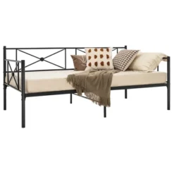 Costway Twin Metal Daybed Frame With Slats Classic Mattress Foundation Bed Sofa WhiteBlack 21 Costway Twin Metal Daybed Frame With Slats Classic Mattress Foundation Bed Sofa WhiteBlack -Costway GUEST 48de0c23 6407 45d5 99b0 af3bfda56ed5