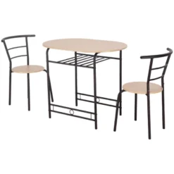 Costway 3 PCS Dining Set Table And 2 Chairs Home Kitchen Breakfast Bistro Pub Furniture -Costway GUEST 4927af37 e6dd 467b b620 d8166ca37e8f