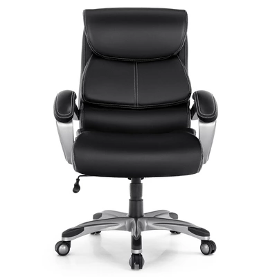 Costway 400LBS Big & Tall High Back Adjustable Swivel Leather Office Chair 12 Costway 400LBS Big & Tall High Back Adjustable Swivel Leather Office Chair - Image 10