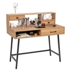 Costway Makeup Vanity Table Computer Writing Desk Storage With Drawer Shelf Industrial -Costway GUEST 4a3df43c 313a 4cd1 babe 5ee9afb58246